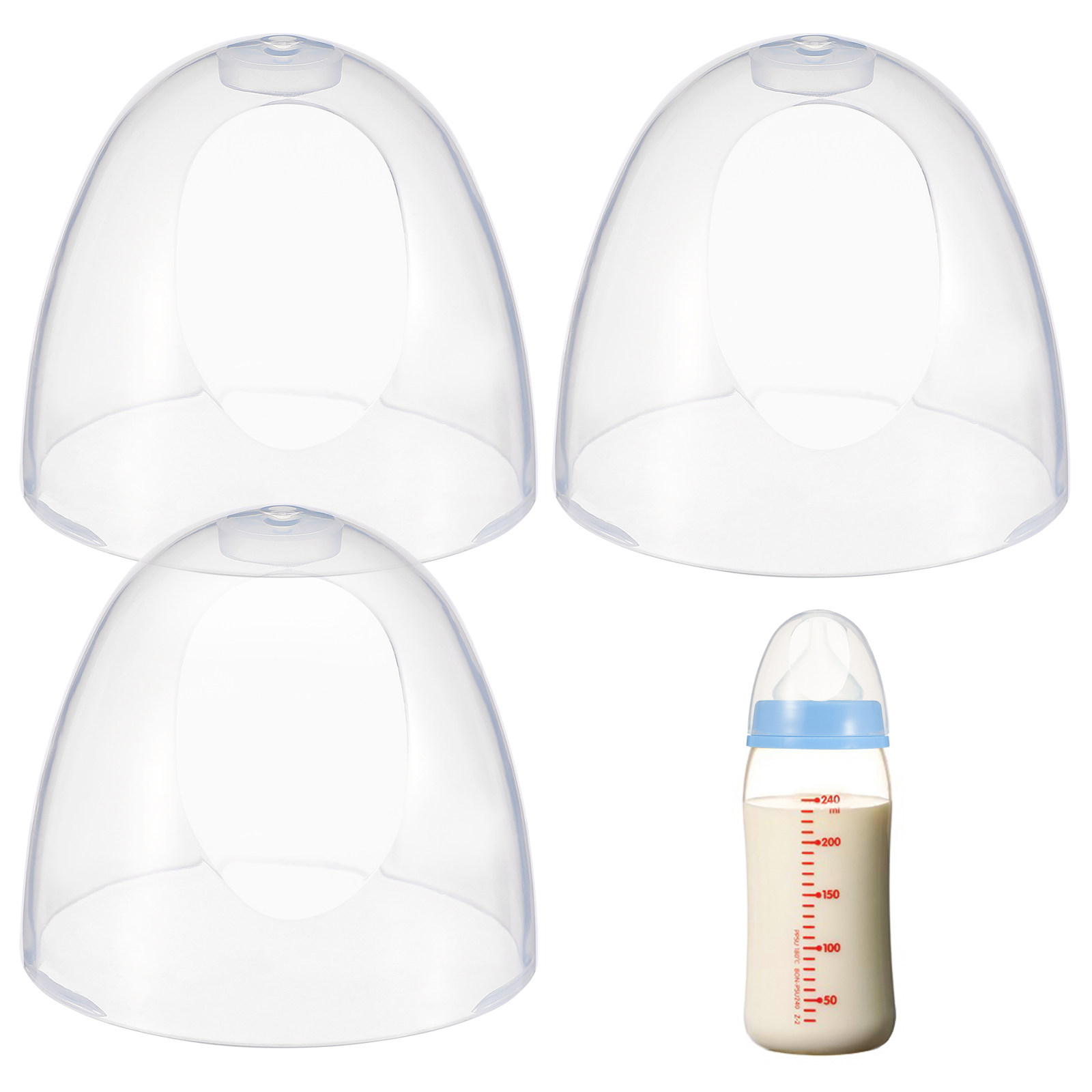 Nursing Cover Breastfeeding - أغطية بلاستيكية بديلة لزجاجات الرضاعة، مانعة