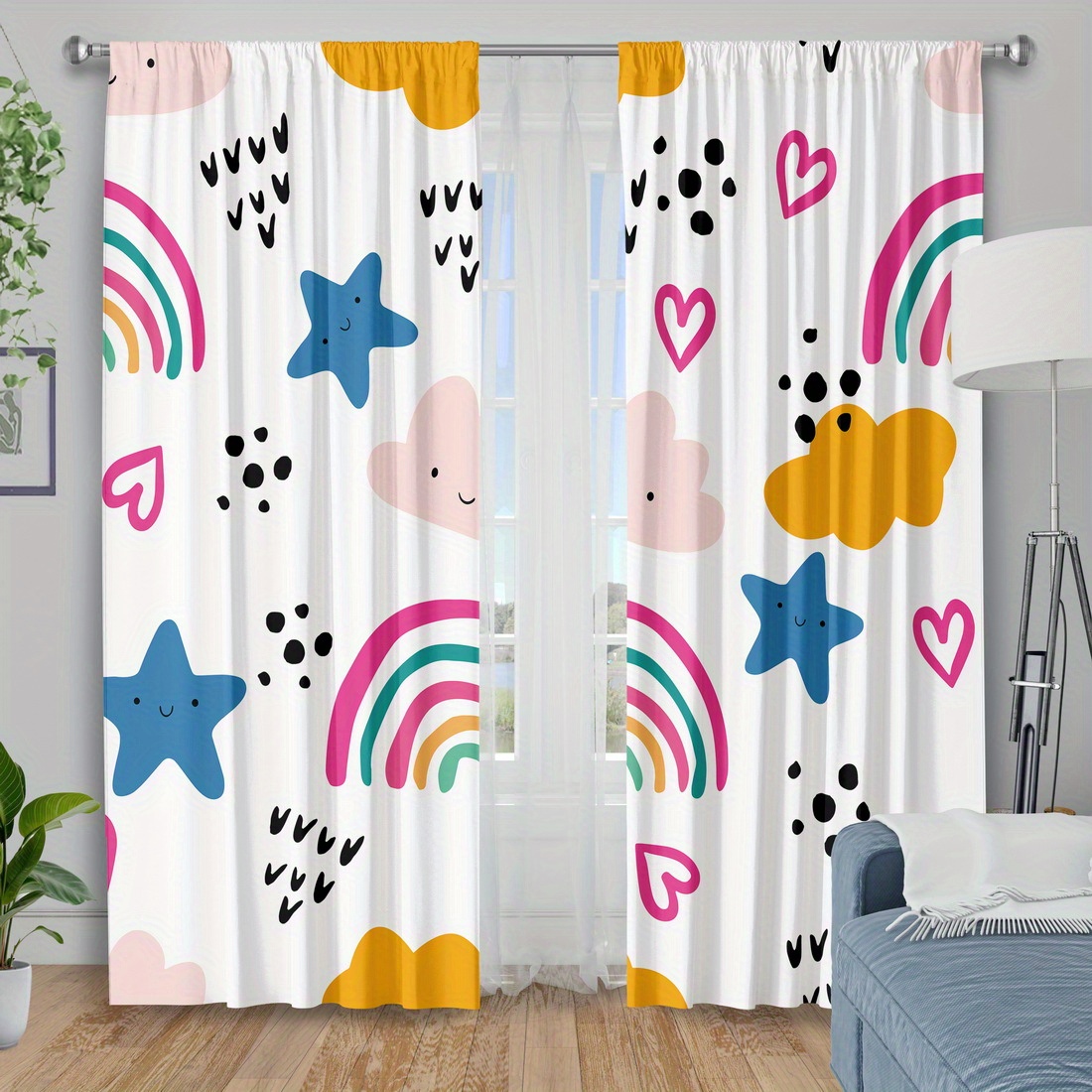 Baby Nursery Curtains - ستارة غرفة أطفال لطيفة بتصميم قوس