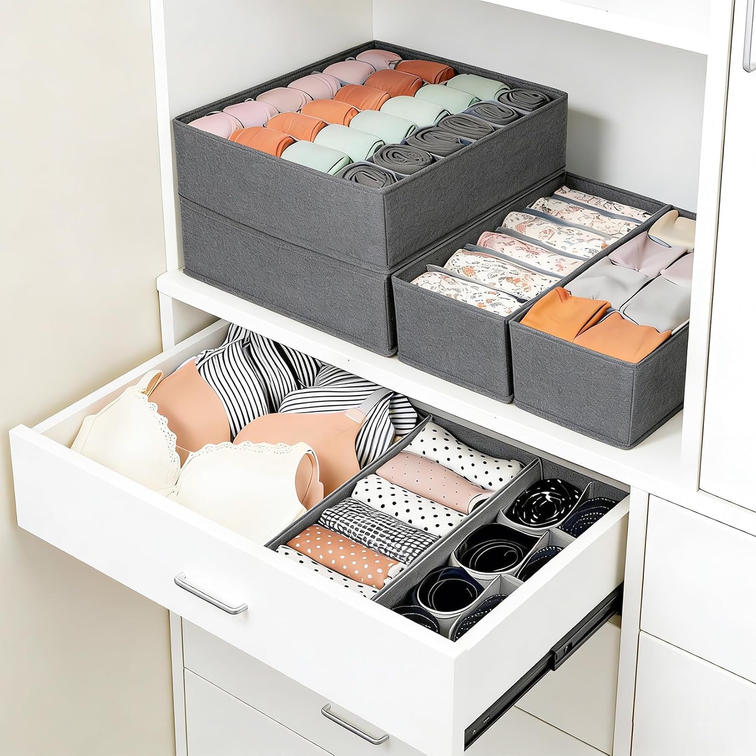 Baby Nursery Dresser - مجموعة منظمات أدراج الملابس الداخلية الموفرة