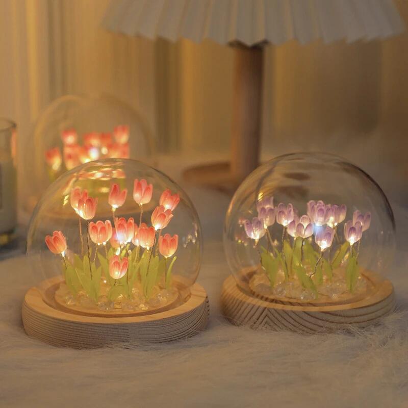 Baby Nursery Egg Light - زهرة التوليب الاصطناعية ضوء الليل الحلي