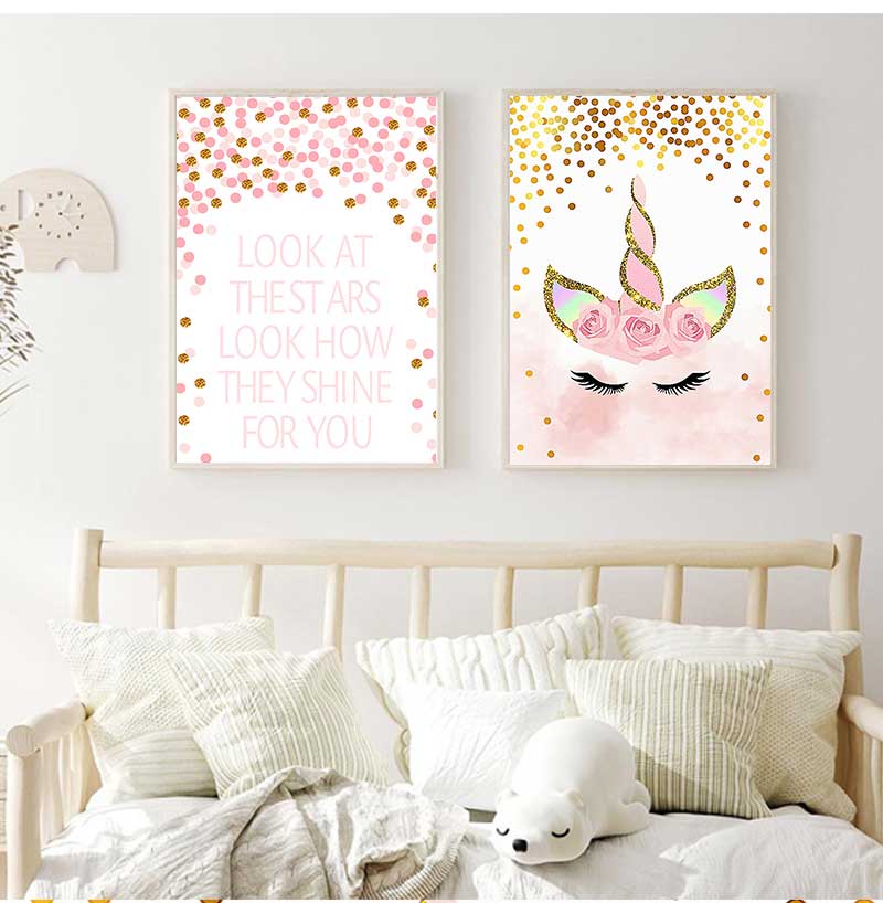 لوحة فنية زخرفية لغرفة نوم الط - مراجعة Baby Girl Nursery Quotes وسعره