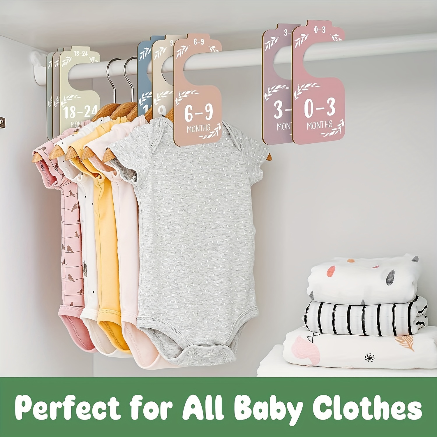 8 قطع فواصل خزانة أطفال خشبية  - مراجعة Baby Nursery Wardrobe وسعره