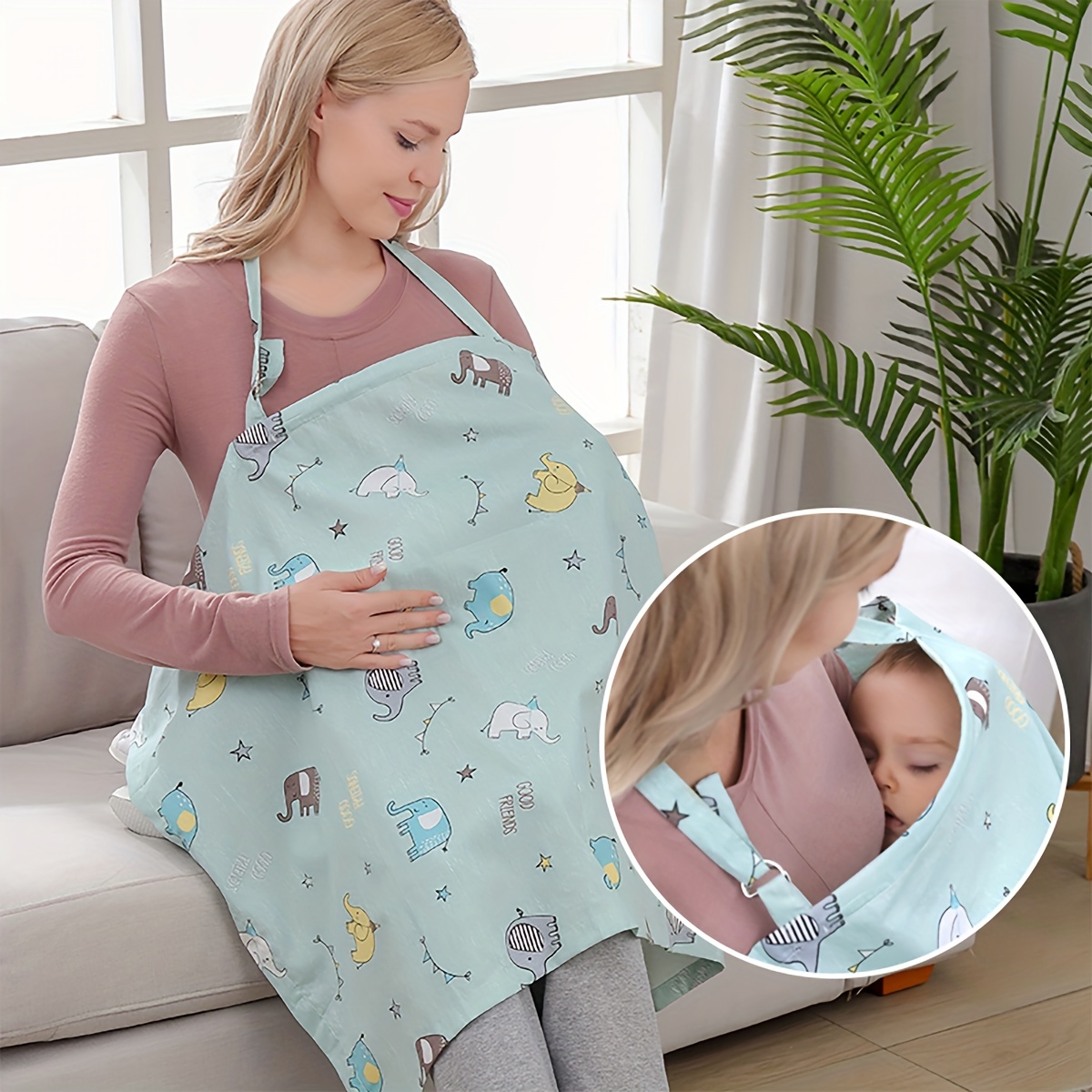 وشاح غطاء للرضاعة الأمومة، عرب - مراجعة Nursing Cover Breastfeeding وسعره