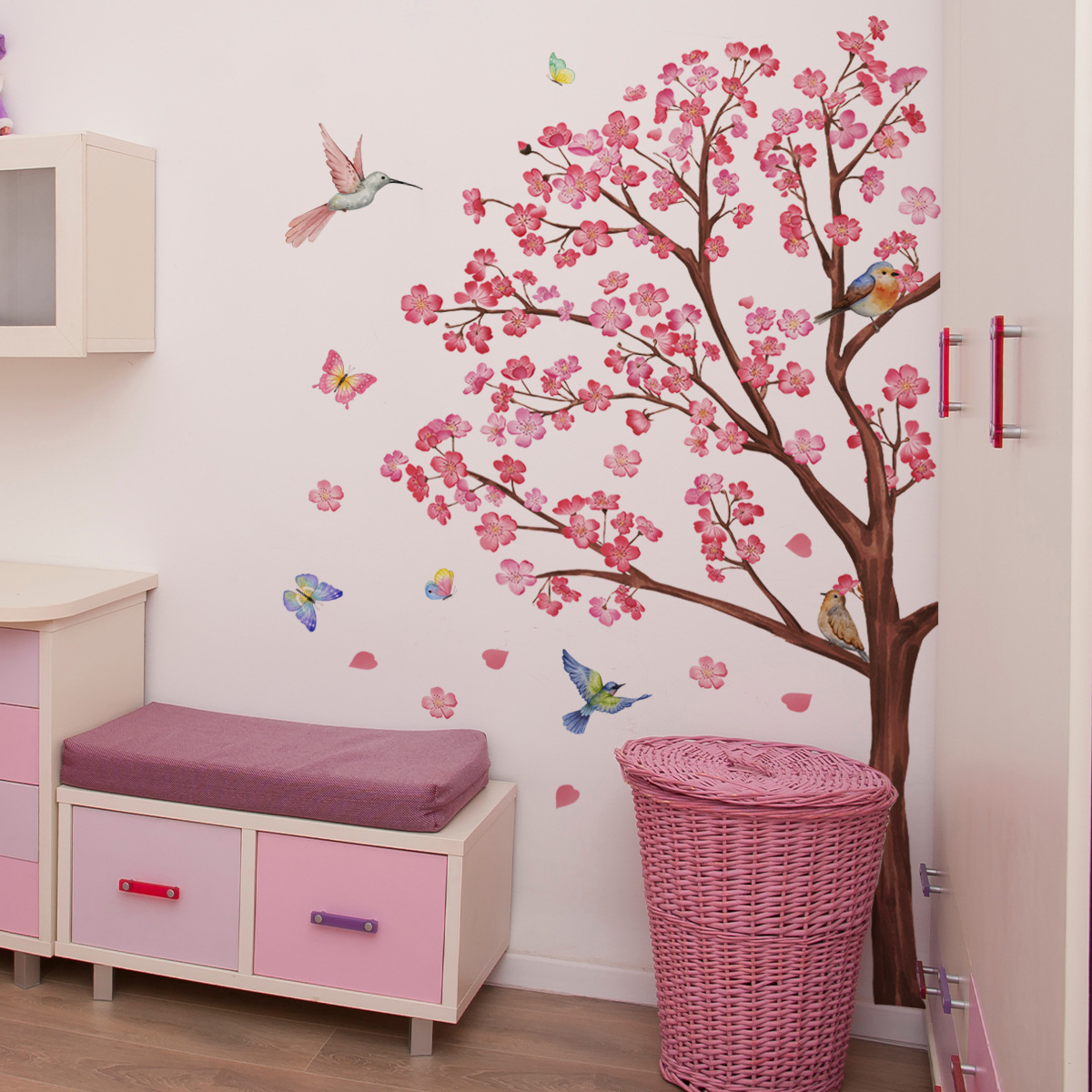 ملصقات حائط على شكل زهرة الطيو - مراجعة Baby Girl Nursery Quotes وسعره
