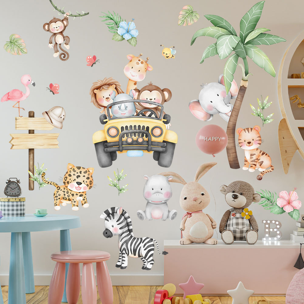 ملصق جداري على شكل شجرة الزراف - مراجعة Baby Zoo Nursery وسعره