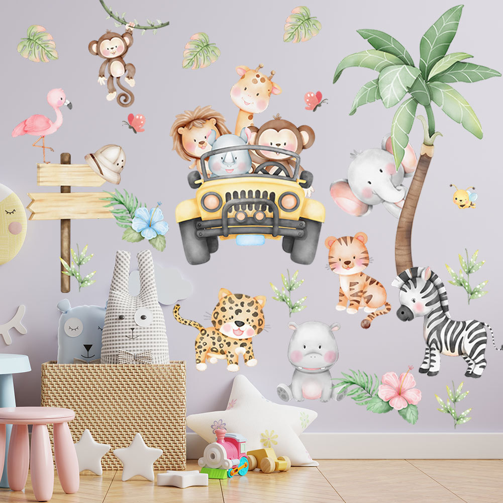 ملصق جداري على شكل شجرة الزراف - مراجعة Baby Zoo Nursery وسعره