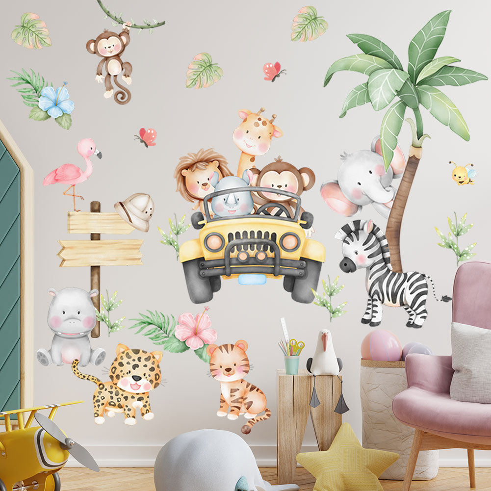 ملصق جداري على شكل شجرة الزراف - مراجعة Baby Zoo Nursery وسعره