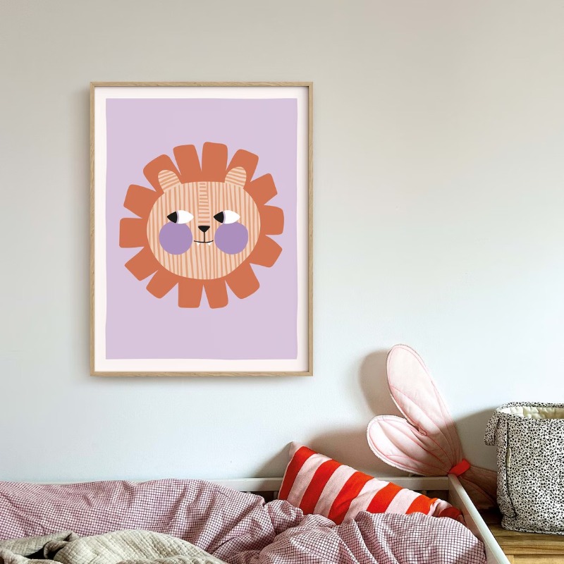 ملصق كرتوني لحيوانات لطيفة، لو - مراجعة Baby Nursery Wall Art وسعره