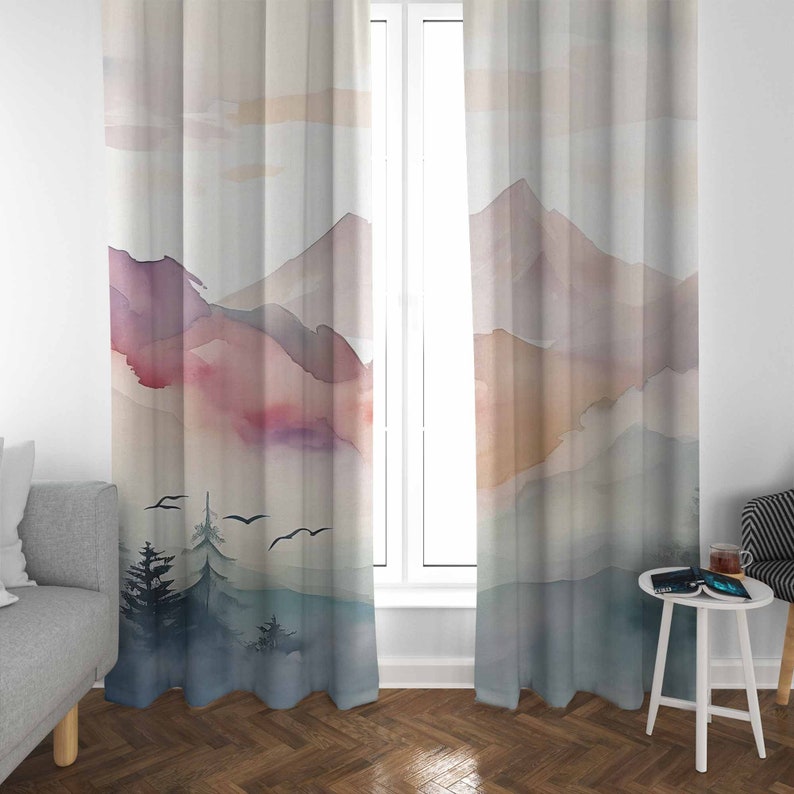 ستائر حضانة الغابات الجبلية ست - مراجعة Baby Nursery Curtains وسعره
