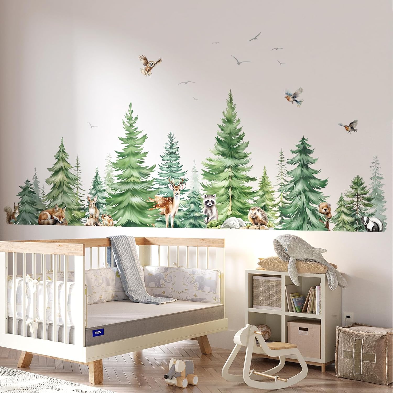 ملصقات حائط كبيرة بألوان مائية - مراجعة Baby Nursery Package وسعره