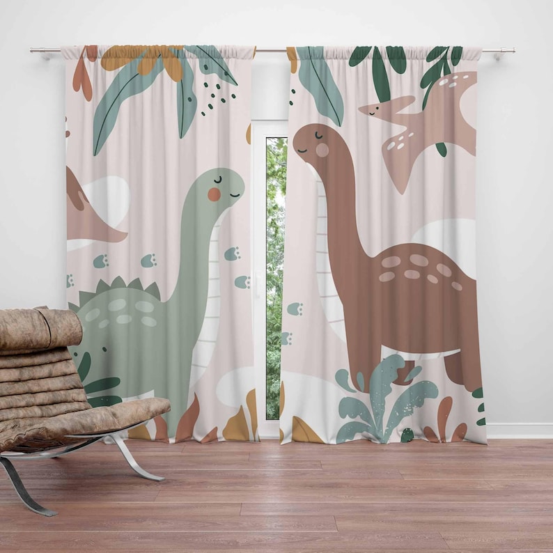 ديناصور الحضانة الستائر دينو ا - مراجعة Baby Nursery Curtains وسعره