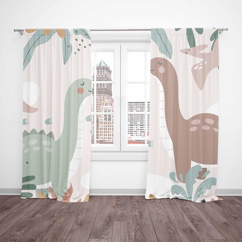 ديناصور الحضانة الستائر دينو ا - مراجعة Baby Nursery Curtains وسعره