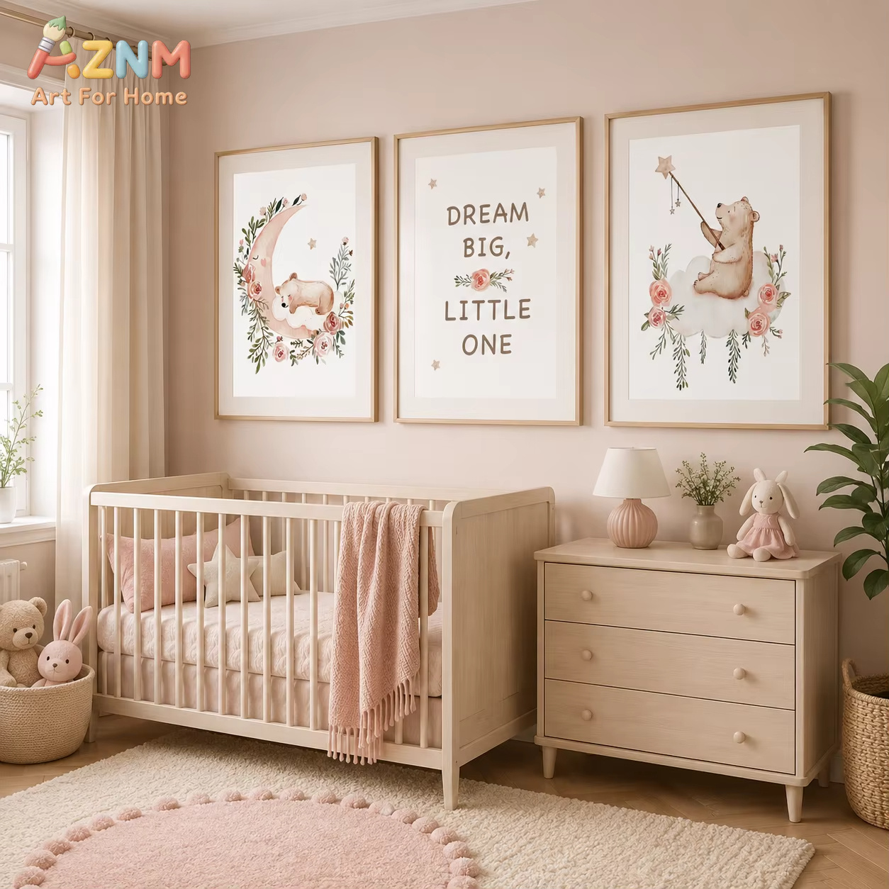 لوحة فنية جدارية لغرفة الأطفال - مراجعة Baby Girl Nursery Quotes وسعره