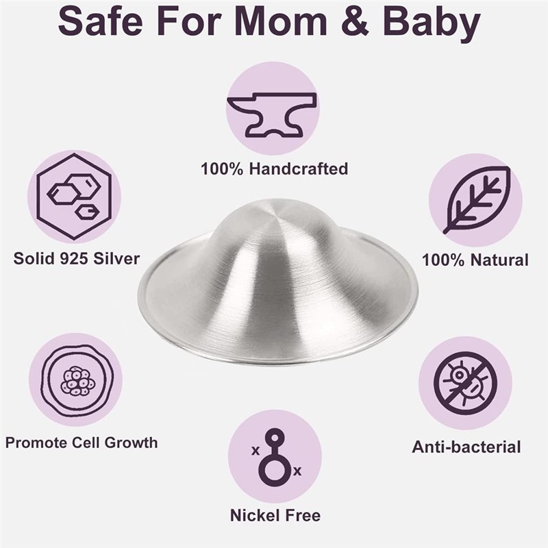 أغطية حلمات الثدي الفضية العلا - مراجعة Nursing Cover Breastfeeding وسعره