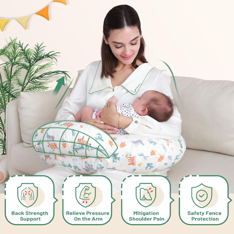 وسادة رضاعة مع غطاء مطبوع عليه - مراجعة Nursing Cover Breastfeeding وسعره