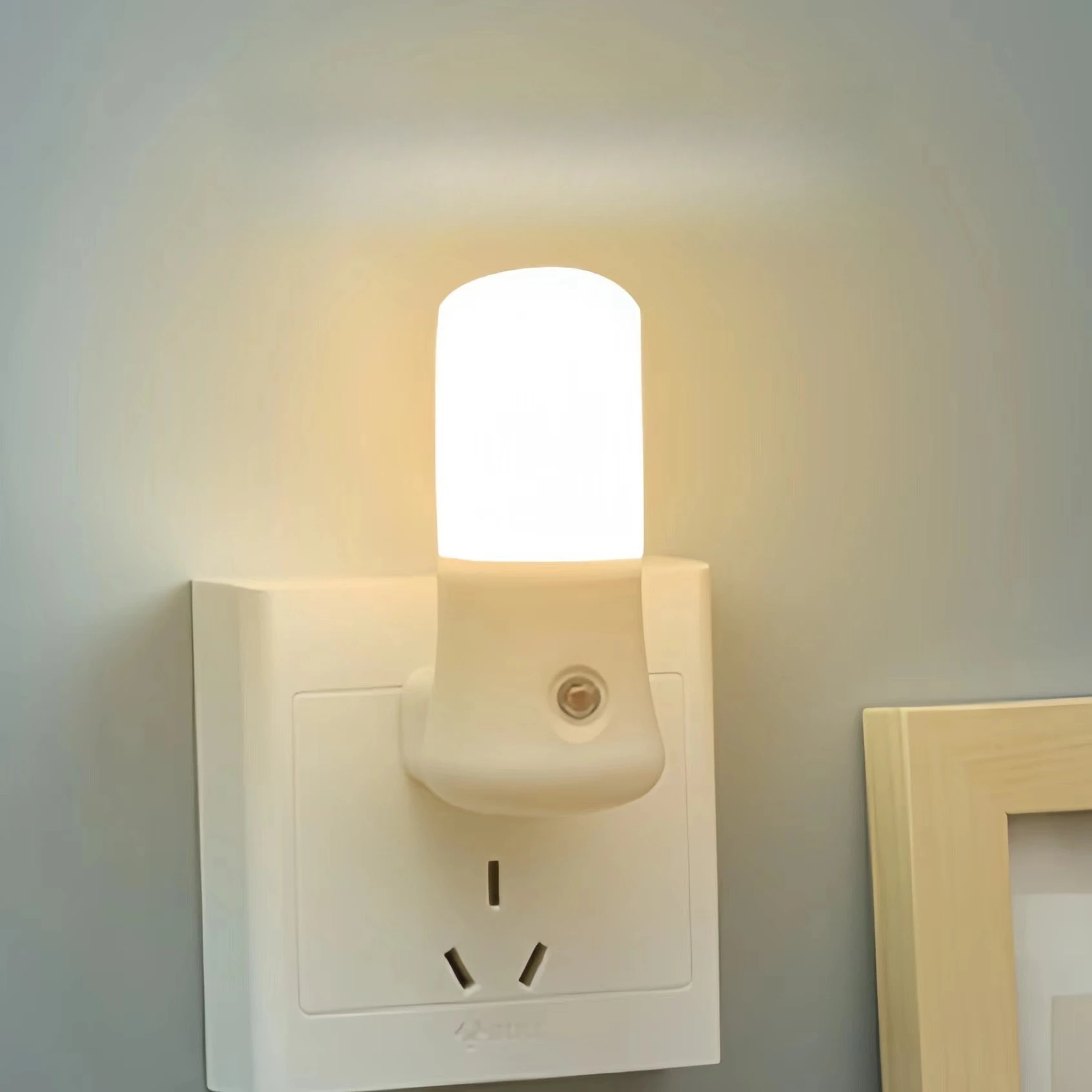 LED ضوء الليل الأبيض الاتحاد ا - مراجعة Baby Nursery Egg Light وسعره
