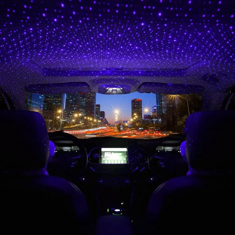 مصباح ليلي LED صغير للسيارة بت - مراجعة Night Light Projector Stars وسعره