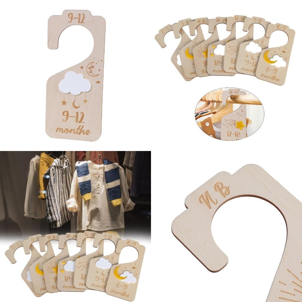 مجموعة من 7 فواصل خشبية لملابس - مراجعة Baby Nursery Wardrobe وسعره