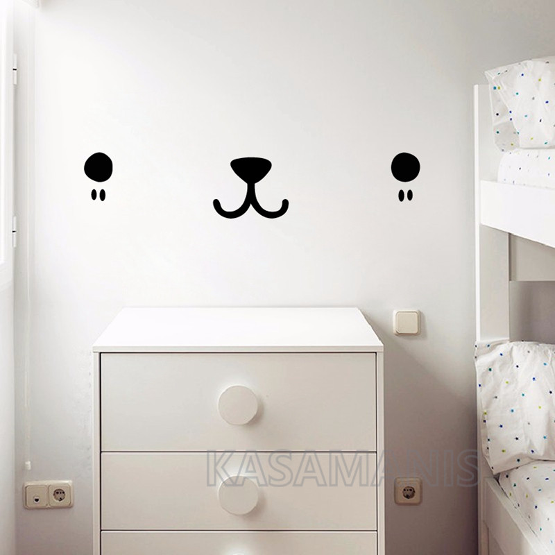 لطيف Kawaii الوجه جدار الفن مل - مراجعة Baby Nursery Package وسعره