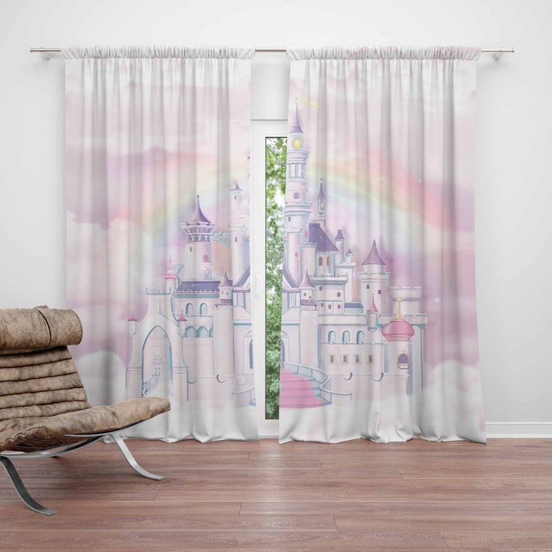 ستارة الحضانة على شكل قلعة الأ - مراجعة Baby Nursery Curtains وسعره