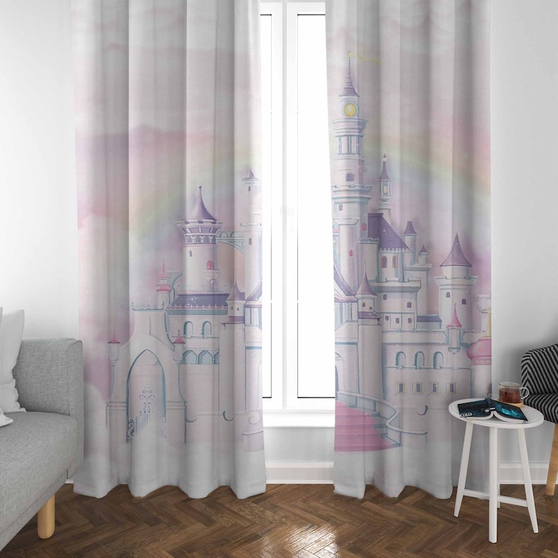 ستارة الحضانة على شكل قلعة الأ - مراجعة Baby Nursery Curtains وسعره