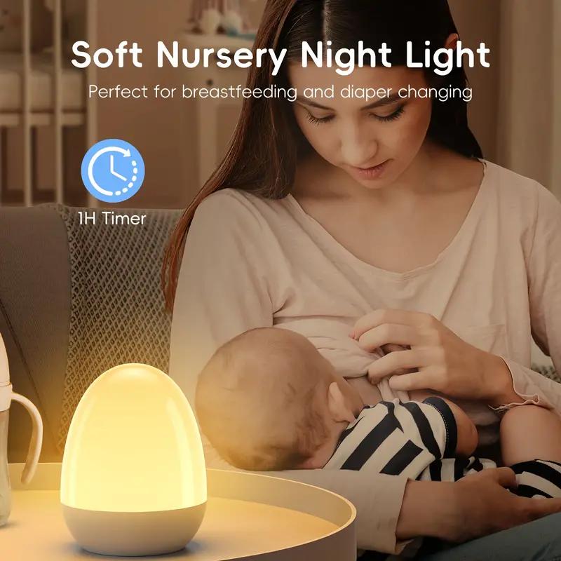 ضوء ليلي يعمل باللمس لحضانة ال - مراجعة Baby Nursery Egg Light وسعره