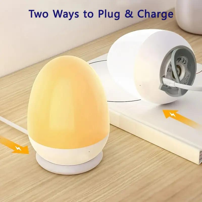 ضوء ليلي يعمل باللمس لحضانة ال - مراجعة Baby Nursery Egg Light وسعره
