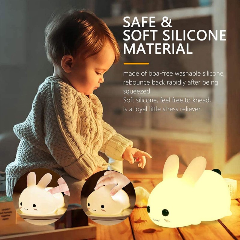 LED أرنب ضوء الليل التحكم عن ب - مراجعة Baby Nursery Egg Light وسعره