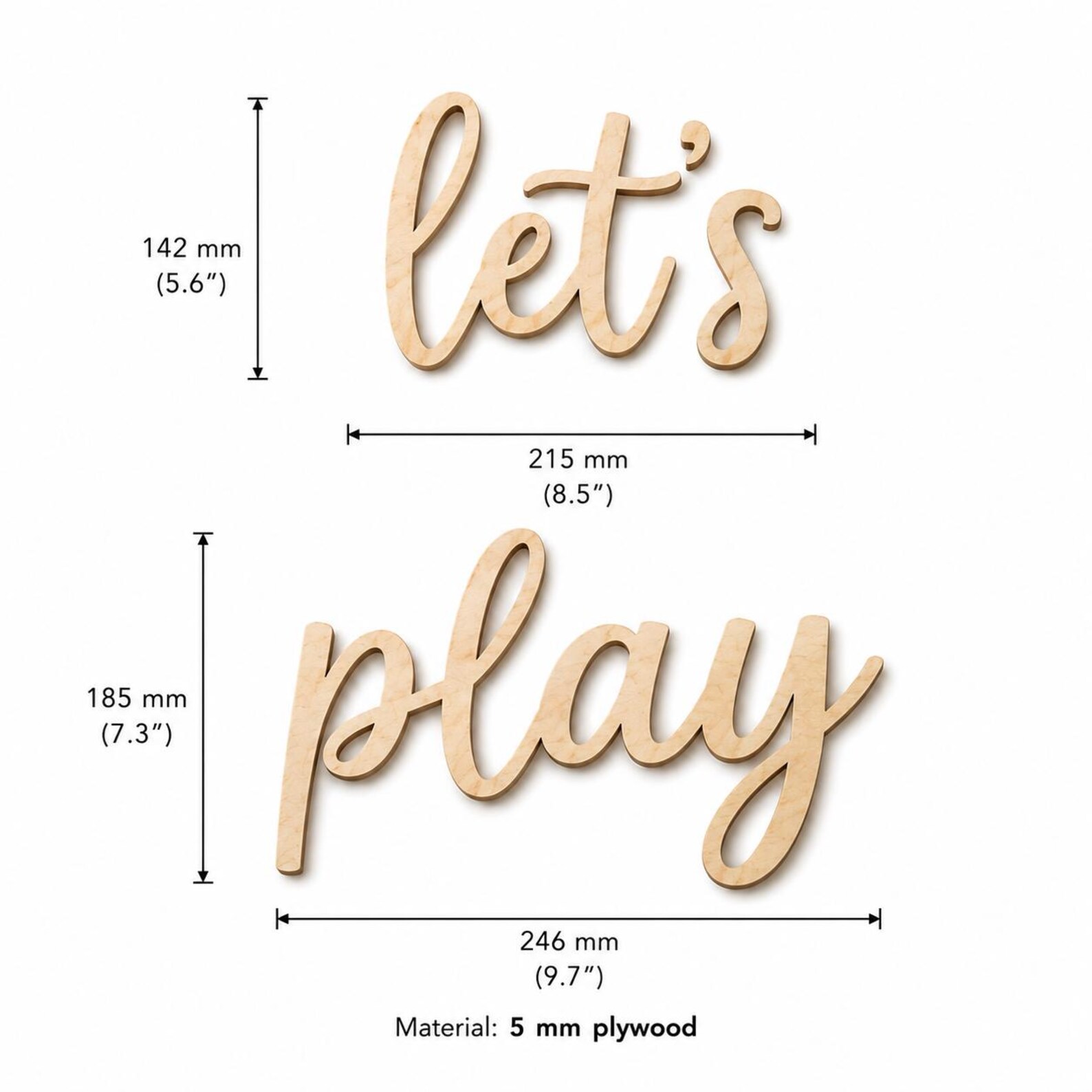 لافتة خشبية مكتوب عليها 'دعونا - مراجعة Baby Nursery Wall Art وسعره