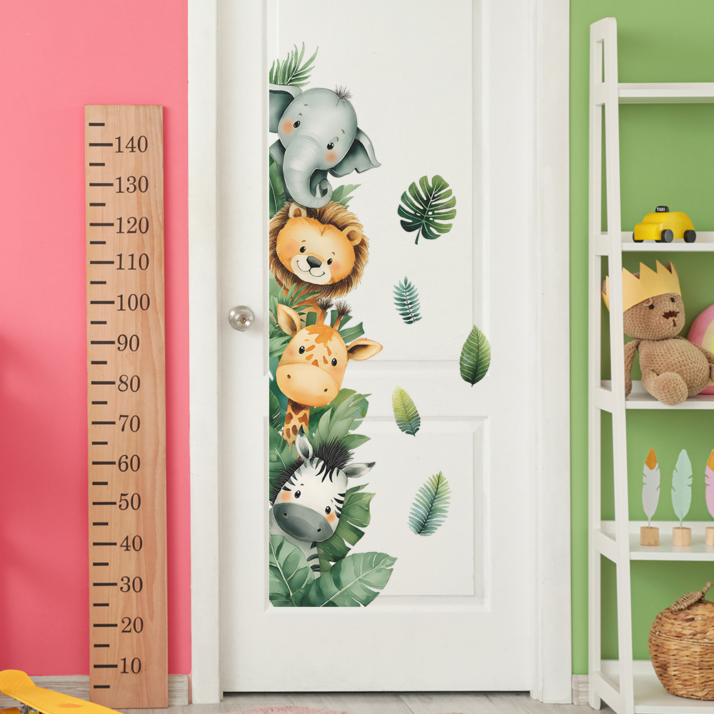 الغابة الحيوان الفيل الزرافة ج - مراجعة Baby Nursery Jungle Wallpaper وسعره