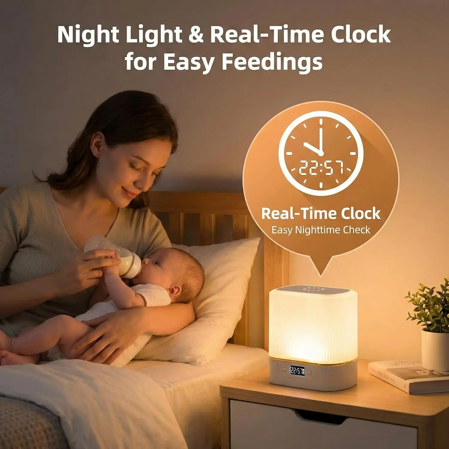 مصباح ليلي LED للطاولة الجانبي - مراجعة Baby Nursery Egg Light وسعره