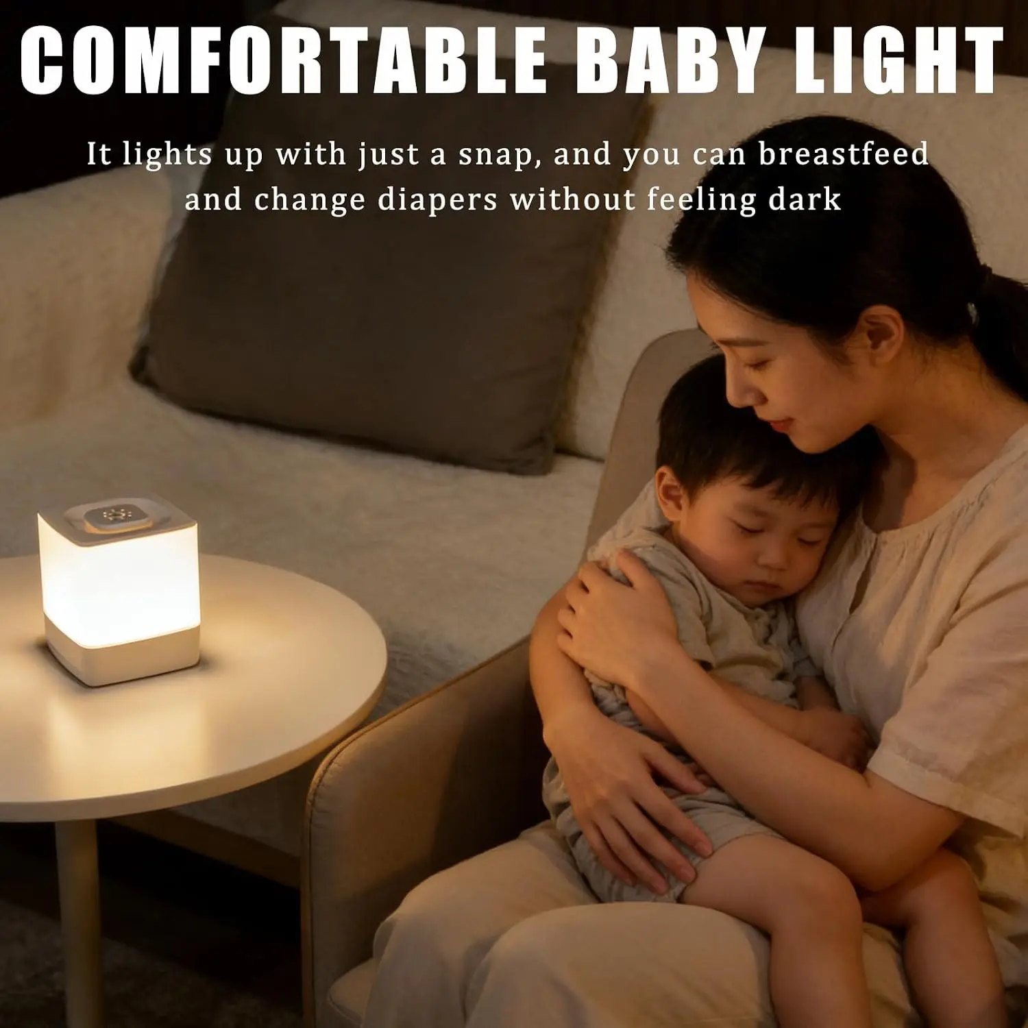 مصباح ليلي LED للطاولة الجانبي - مراجعة Baby Nursery Egg Light وسعره