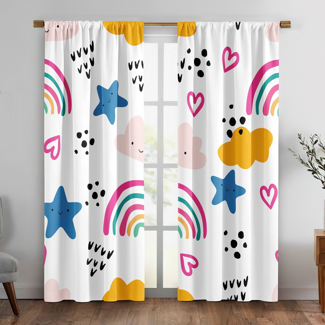 ستارة غرفة أطفال لطيفة بتصميم  - مراجعة Baby Nursery Curtains وسعره