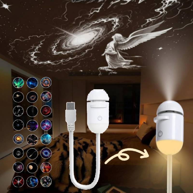 جهاز عرض ضوئي للنجوم والمجرات، - مراجعة Night Light Projector Stars وسعره