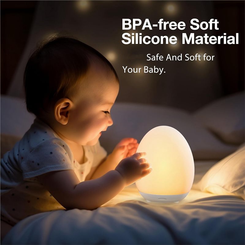 مصباح ليلي LED للعناية بالعين  - مراجعة Baby Nursery Egg Light وسعره