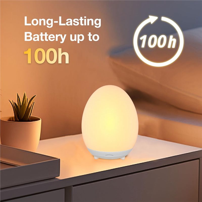 مصباح ليلي LED للعناية بالعين  - مراجعة Baby Nursery Egg Light وسعره