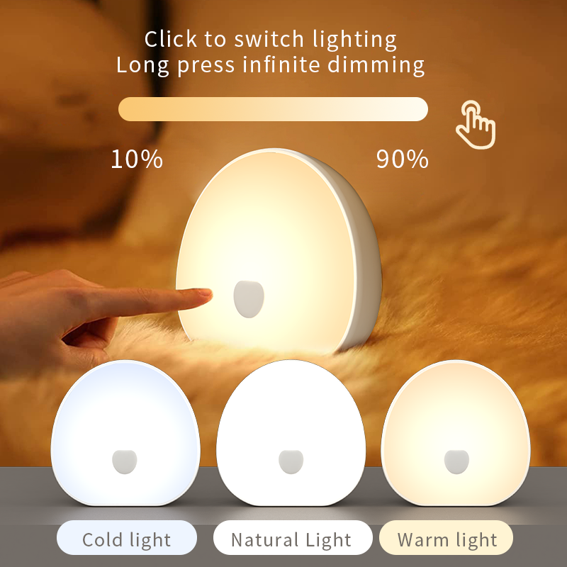 QACA الدافئة الأبيض لينة LED ض - مراجعة Baby Nursery Egg Light وسعره