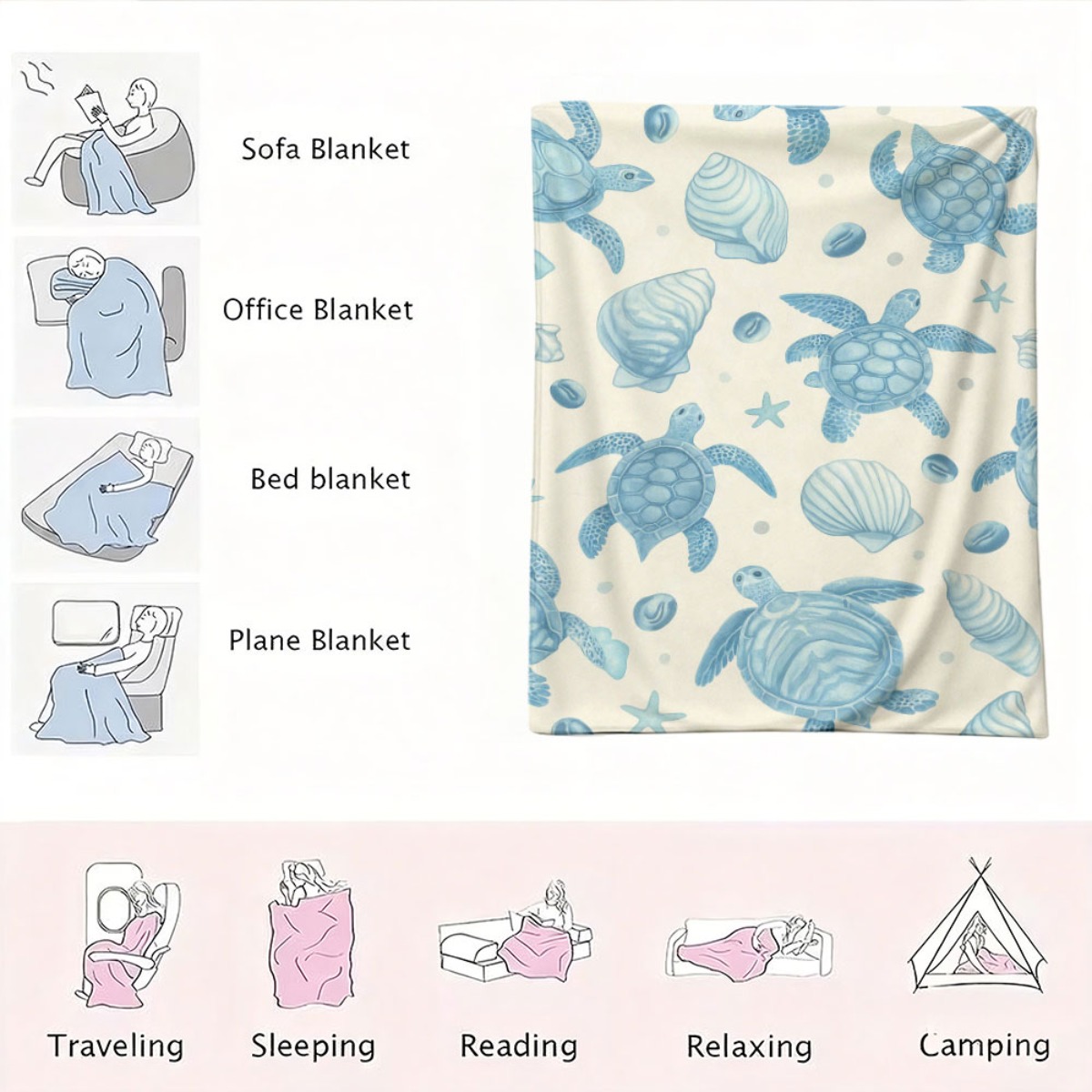 بطانية شاطئية لطيفة بتصميم الب - مراجعة Baby Nursery Ocean وسعره