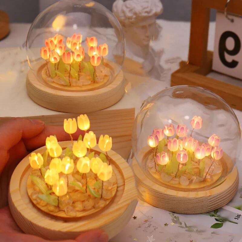 زهرة التوليب الاصطناعية ضوء ال - مراجعة Baby Nursery Egg Light وسعره