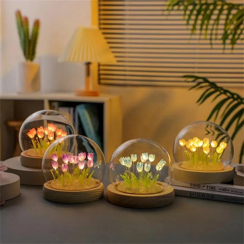 زهرة التوليب الاصطناعية ضوء ال - مراجعة Baby Nursery Egg Light وسعره
