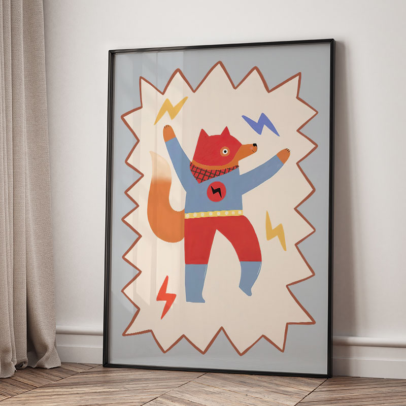 لوحات فنية كرتونية مضحكة ورائع - مراجعة Baby Nursery Wall Art وسعره